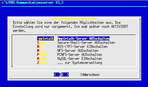 sysadm-Netzdienste