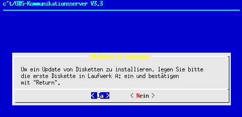 Update von Diskette