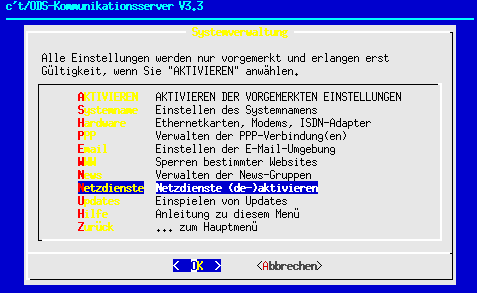 sysadm-Verwalten