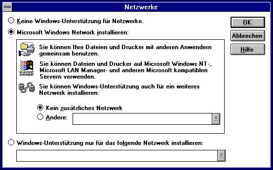 Netzwerk-Setup