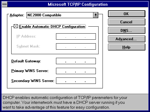 DHCP-Einrichtung