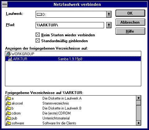 Netzlaufwerke