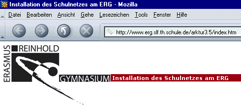 Zugriff auf die Homepage im WWW