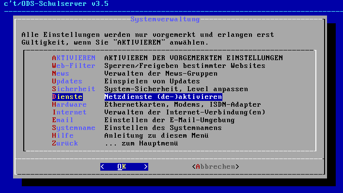 sysadm-Verwalten