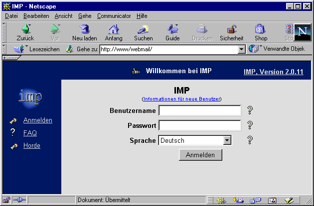 Web-Mail-Interface