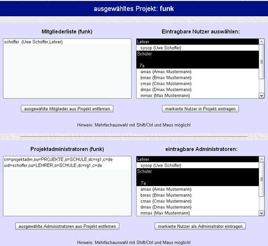 Projektadministration