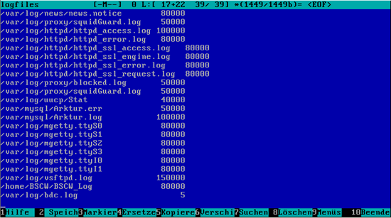 Rotation des Logfiles