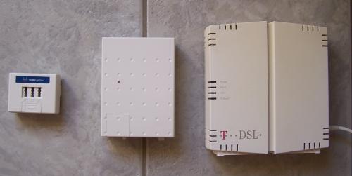 Splitter, NTBA und DSL-Modem